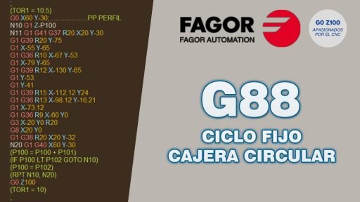 G88 Ciclo Fijo de Cajera Circular